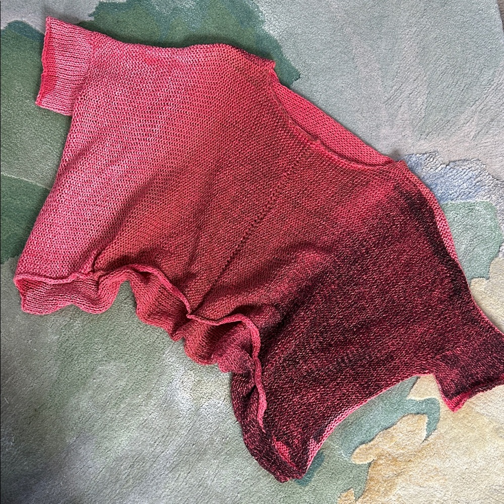 Skif International Reversible Ombré Watermelon Sweater, One-of-a-Kind XS